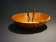 Jennifer McKinnon & Beth Grant - Beads in Bowl, Wood & Glass Beads