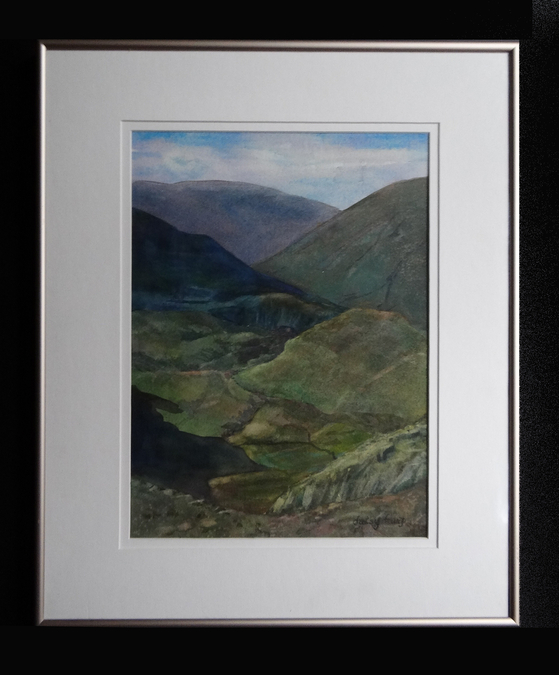 D: Daisy Kurp - Landscape of Northern England, Watercolour