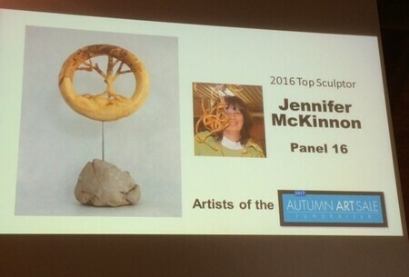 made the big screen   2016 top sculpture at the McMichael Gallery Fund Raiser