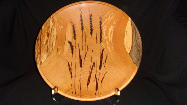 Wheat on Maple Platter